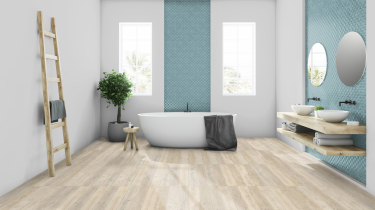 Vinylová podlaha Gerflor Creation 55 Clic Malua Bay 0448 v koupelně