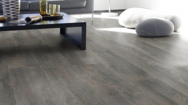 Gerflor DESIGNART Home Empire Grey v obývacím pokoji