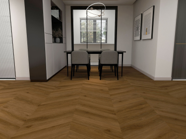 Vinylové podlahy Winflex Chalet - Chevron 30°- 1227 DUB TAIGA